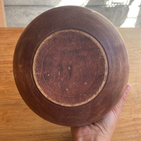 Handcrafted Wood & Rattan Bowl from 🇧🇷 - Picture 4 of 5